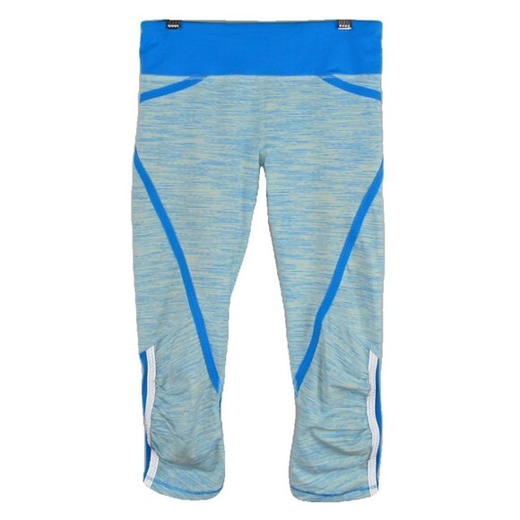 lululemon Run: Pace Crop Size 2 in Wee Are From Space Aquamarine - Picture 1 of 4
